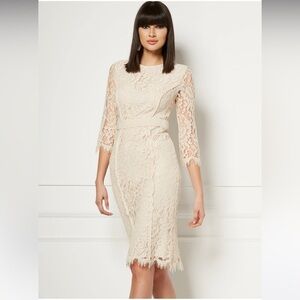 Eva Mendes Collection NWT Romina Lace Sheath Dress sz M
